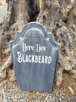 G-Pirates of the Caribbean Blackbeard Tombstone Gravestone Non-Illuminated. 
