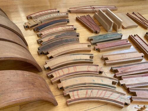 vtg wood TRAIN LOT antique bent track thomas FAO Schwarz Playskool Skaneateles + - Picture 7 of 11