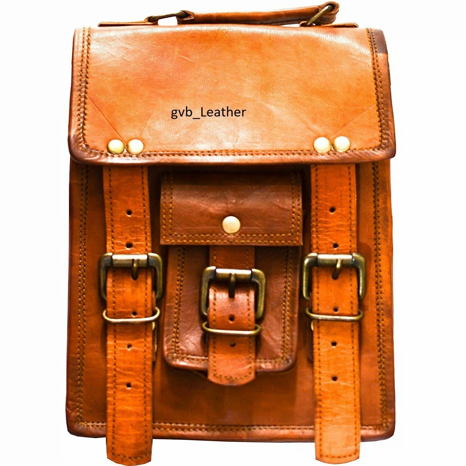 Genuine bonafide Leather Back Pack Rucksack Travel Bag For Men's and Women's