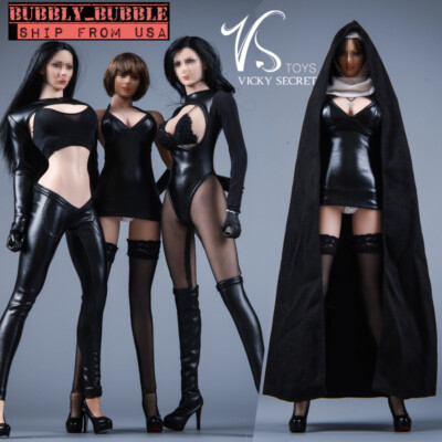 1/6 Cloak Leather Clothing Shoes Set For 12'' Hot Toys PHICEN JIAOU Figure Doll