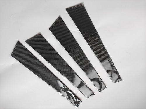 Carbon Fiber B Pillar Covers Set for 2010-2016 Porsche Panamera 970 2012 2013 - Picture 1 of 3