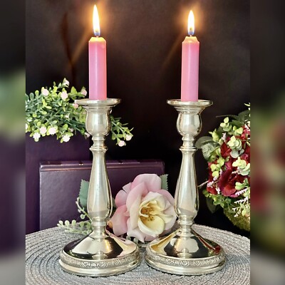 Sterling Silver Prelude International Silver Candle Holders