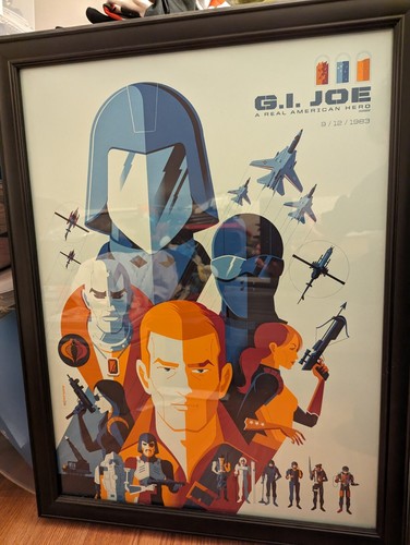 2013 NYCC EXCLUSIVE TOM WHALEN GI JOE SCREEN ART PRINT ACID FREE GALLERY - Picture 2 of 2
