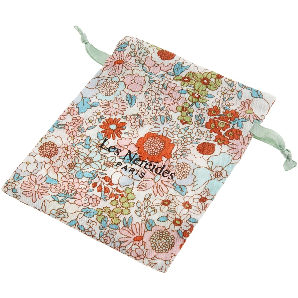 COLLAR COLGANTE LES NEREIDES N2 GATO GRIS CON FLORES - NUEVO Foto 3 de 3