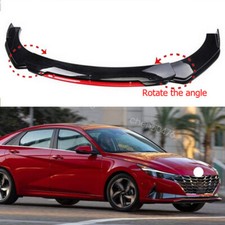 Front Bumper Lip Spoiler Splitter Glossy Black Red For Hyundai Elantra Universal Front Bumper Lip Spoiler Splitter Glossy Black Red For Hyundai Elantra Universal