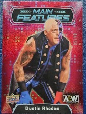 2022 AEW Dustin Rhodes Red Main Features /50 Trading Card Upper Deck Mint #74198