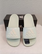 New Women's Adidas Adilette Comfort Slides/Sandals Linen Green GX4297 Size 7
