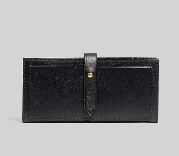 Madewell The Leather Post Wallet, Black | eBay