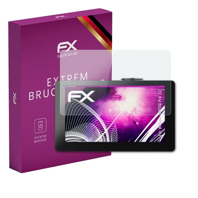 atFoliX Glasfolie für Wacom CINTIQ Pro 32 Displayfolie 9H Schutzpanzer