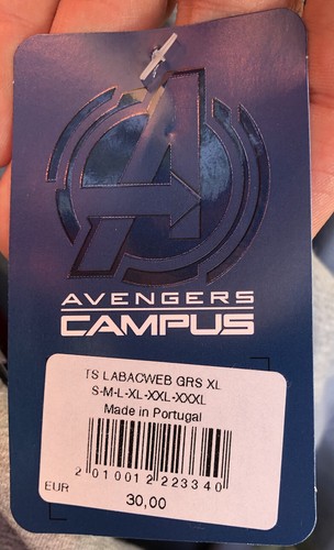 T-SHIRT LABORATOIRE AVENGERS CAMPUS WEB GRIS XL Disneyland Paris - Photo 4 sur 4