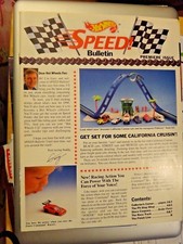 1990 New Rare Hot Wheels Mattel Racing Speed Bulletin Premiere Issue Magazine