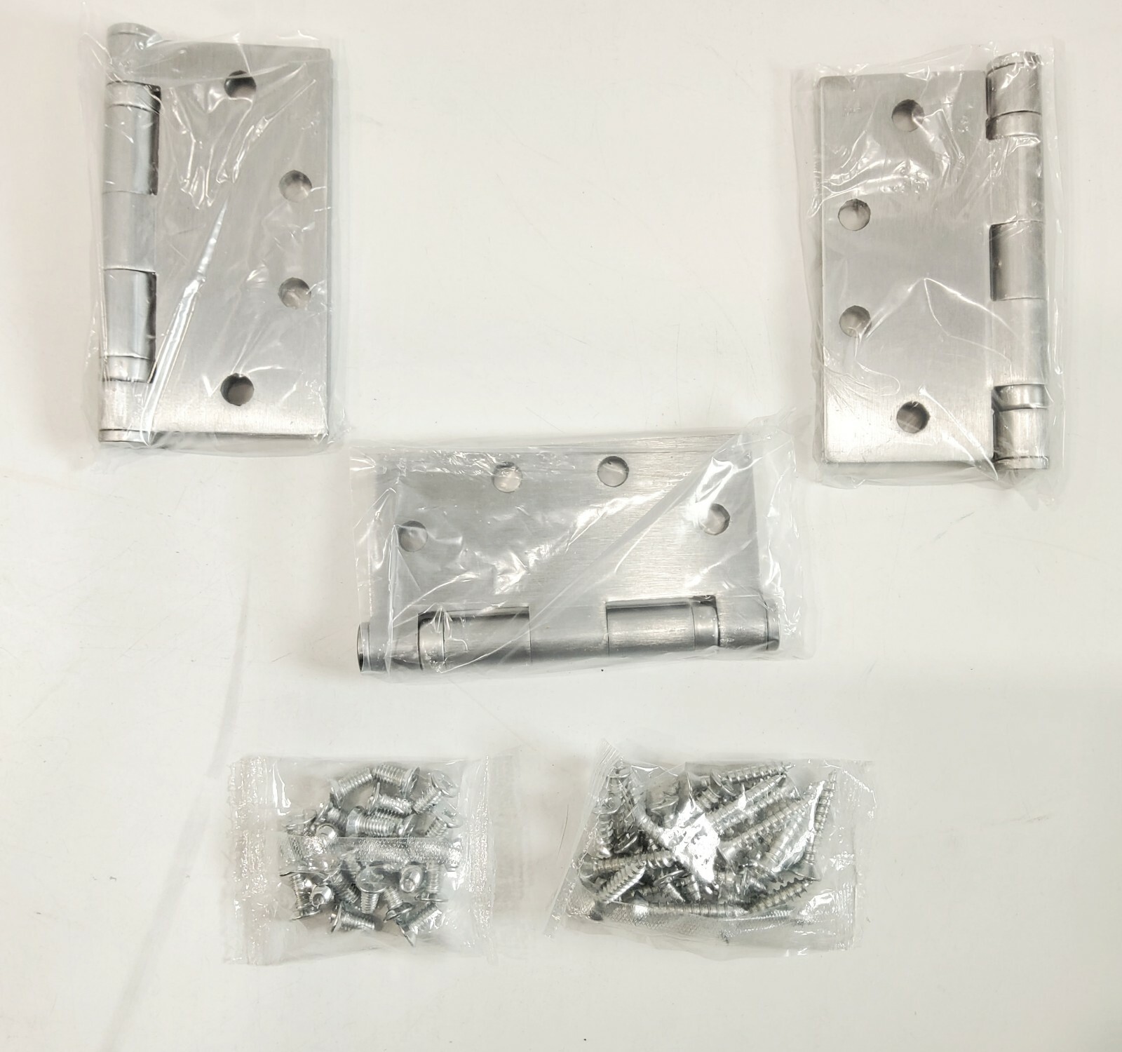 6ps McKinney MacPro MPB79 NRP 41/2x41/2 26D Satin Chrome Ball Bearing