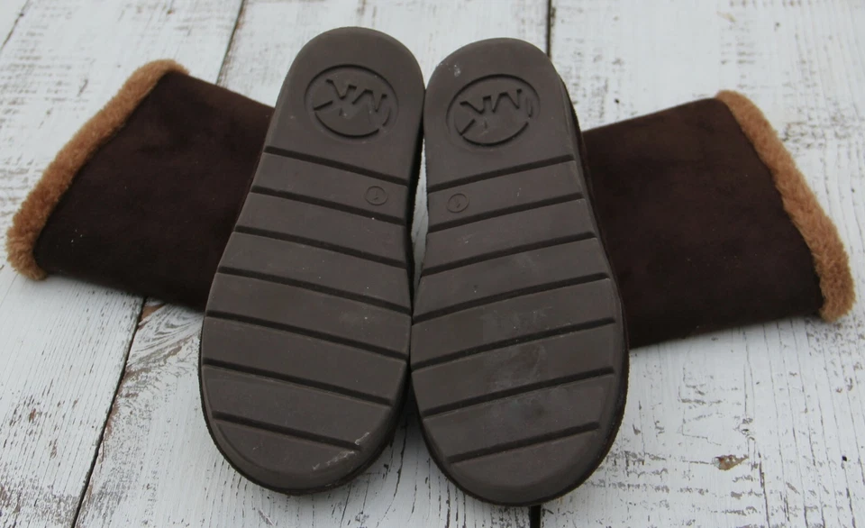 Botas MICHAEL KORS Niñas Niños Pequeños Talla 1 Marrón Piel Logo Foto 2 de 4