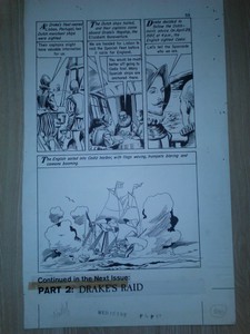 Norman-Nodel-WORLD-AROUND-US-36-FIGHT-FOR-LIFE-pg-59-ORIGINAL-COMIC-ART-1961