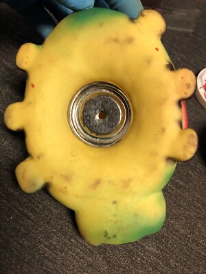 Vintage 1940's the Squeeze Toy Ladybug Fully Function Metal