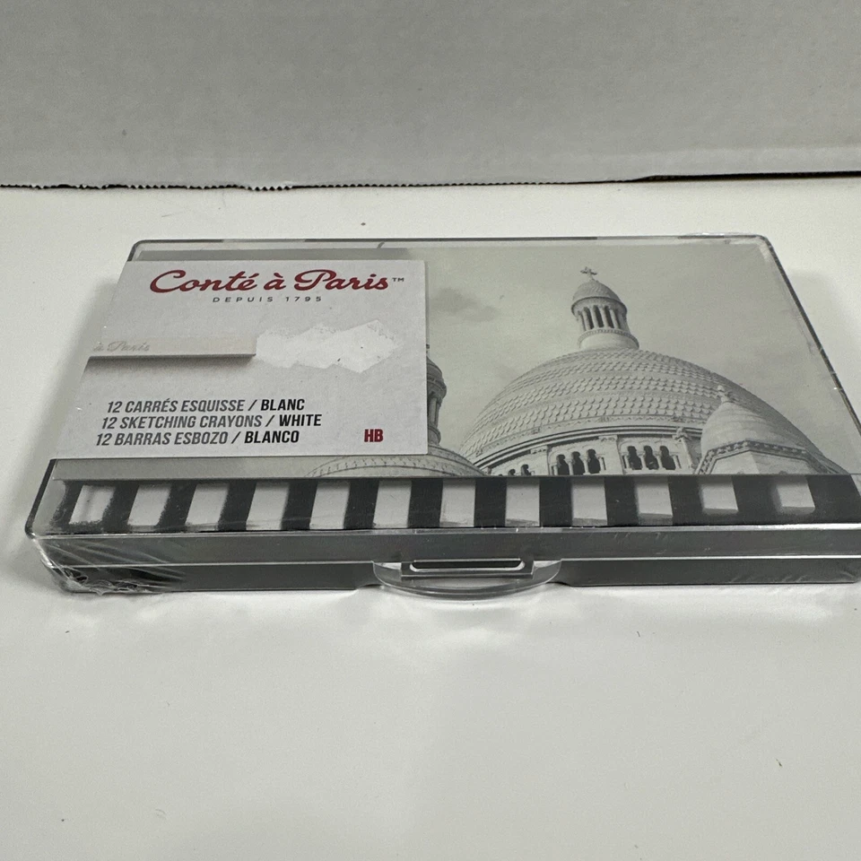 Conte A Paris карандаши - белый белый белый HB коробка из 12 новый запечатанный - Изображение 3 из 4