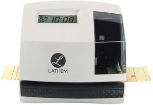 Lathem Automatic Electronic Time Clock and 100E 92447002594 | eBay