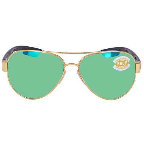 Costa Del Mar South Point Sunglasses Gold/Green Mirror 580Plastic - 第 1/5 張圖片