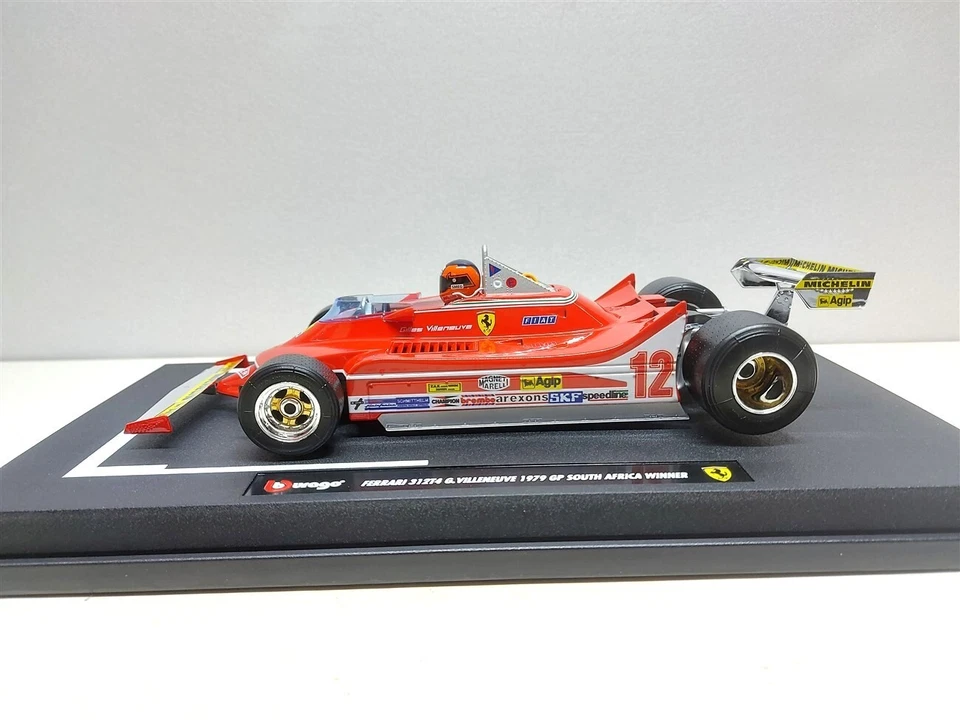 Ferrari 312T4 Winner GP Sud Africa 1979 #12 G. Villeneuve - 1/18 Burago - Immagine 3 di 4