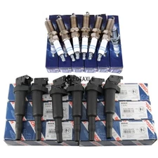 6 Spark Plugs and Ignition Coil Pack for BMW 128i 325i 328i OEM UF592 0221504470