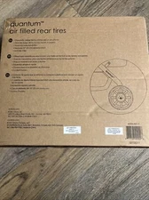 Diono Quantum Air Filled Rear Tires Black 32717646037LV1 for Quantum Strollers