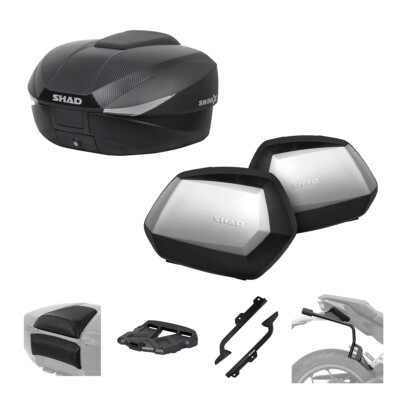 Set SHAD Bauletto SH58X Und Koffer SH35 3P für Kawasaki 900 Z Rs Cafe 2020-2024