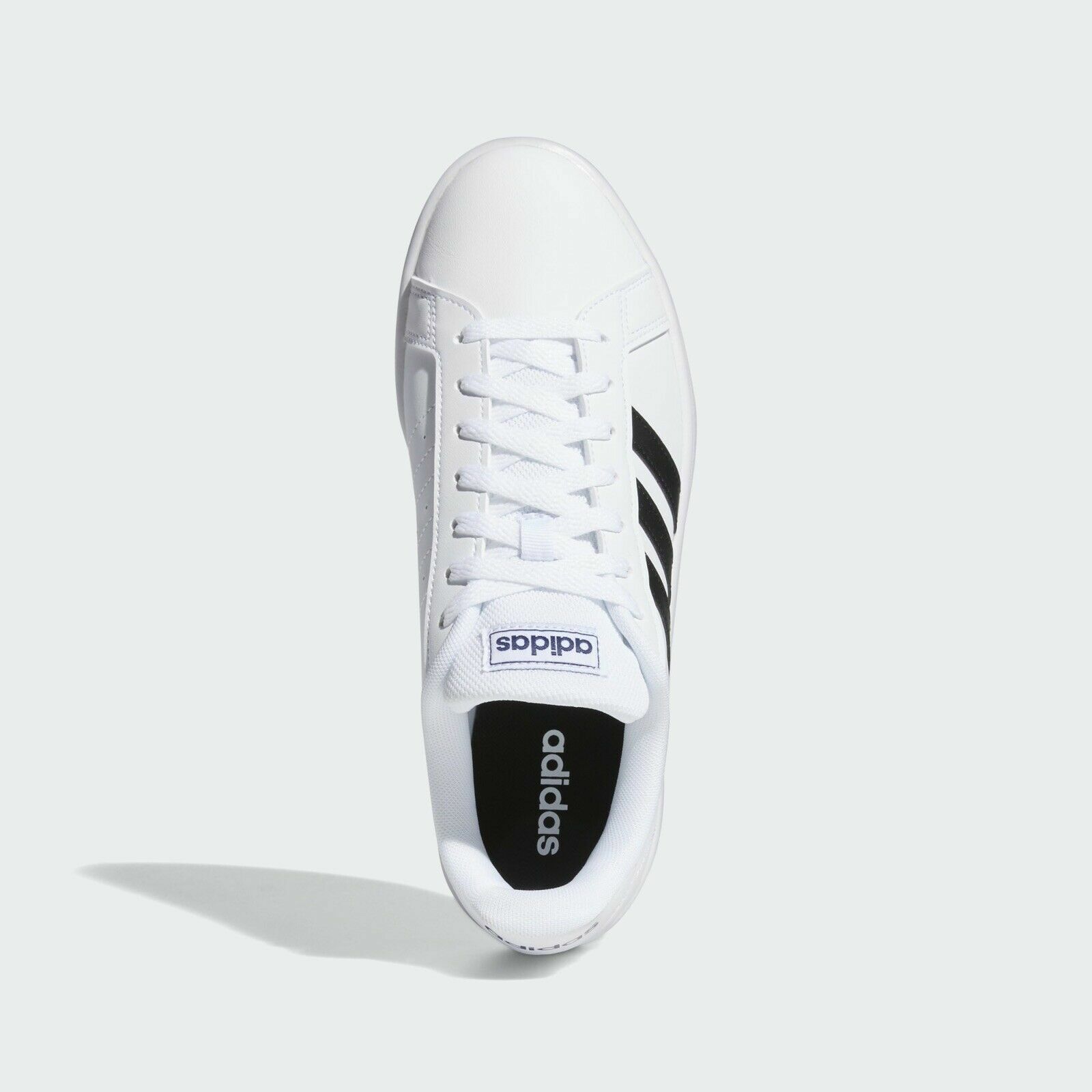 Size 9 - adidas Grand Court Base White Black for sale online | eBay