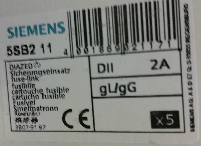 1 PZ NUOVO Siemens 5SB211 2A 5SB231 5SB251 5SB261 5SB271 5SB281 - Foto 13