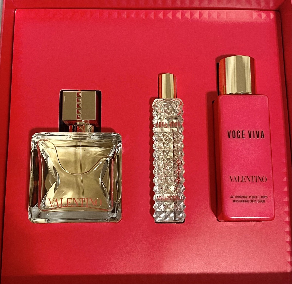VALENTINO VOCE VIVA 3 Pcs Set EDP Spray 115ml & Body Lotion 100ml