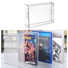 1x Box Protectors Clear Cases For PS3 PS4 Video Games Custom Playstation 3/4 US