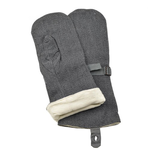 Original Swiss Army winter mittens with flannel lining Military issue gauntlets - Picture 4 of 4