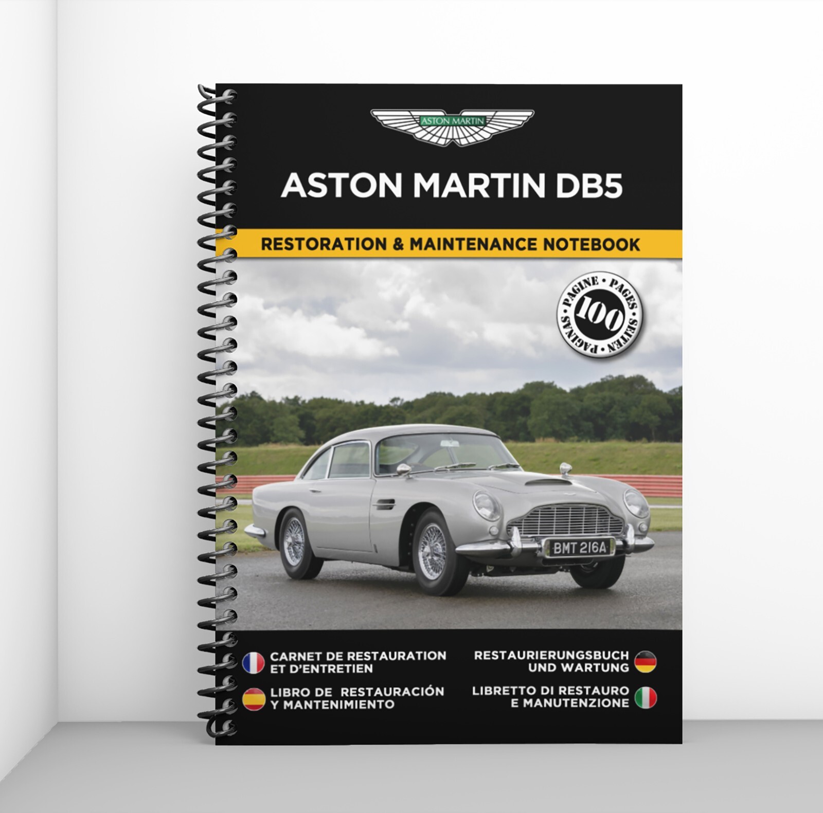 Carnet de restauration Aston Martin DB5 livre technique de collection broché