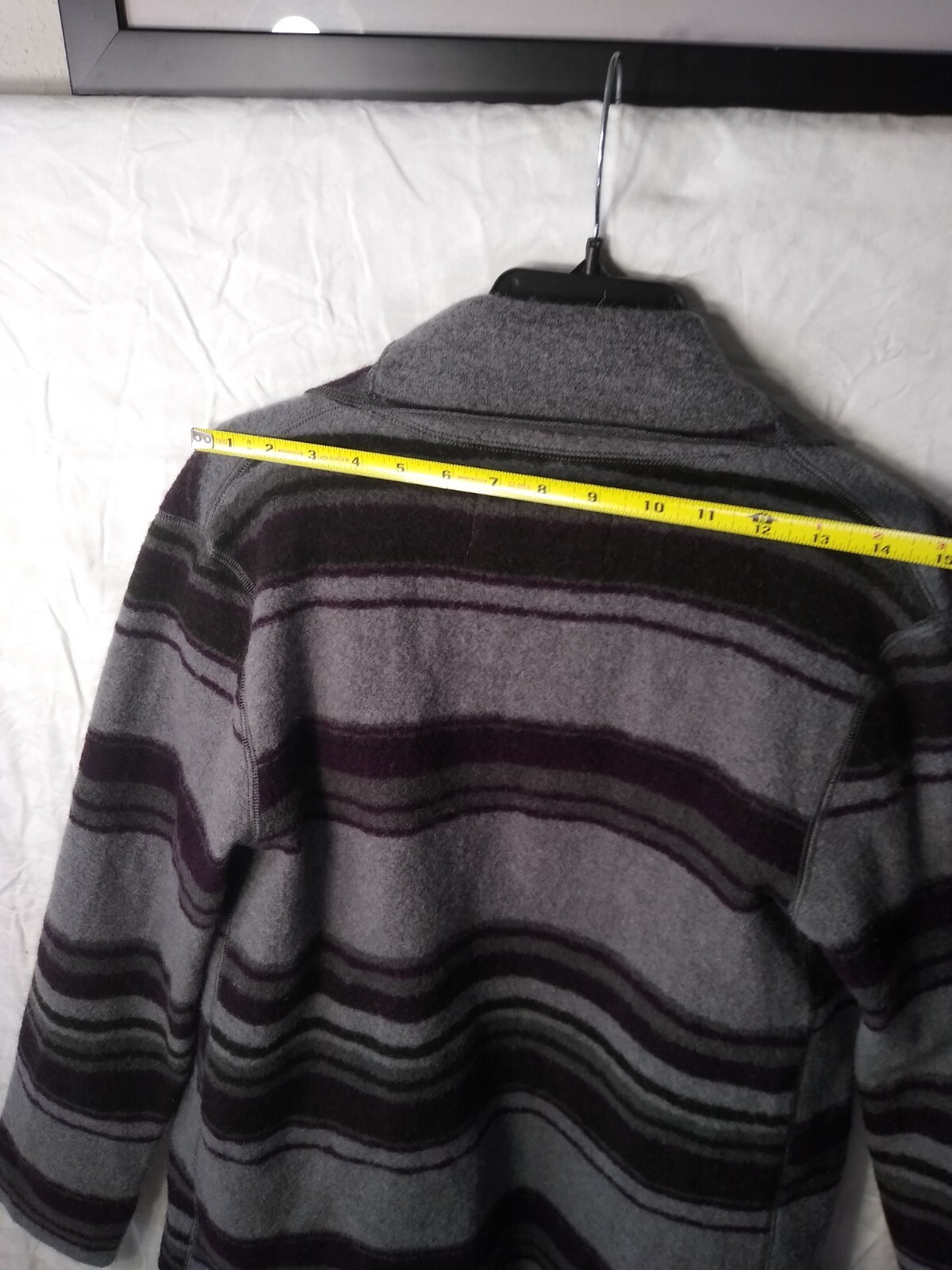 FILA The Savile Row Co. London Maglione Giacca Lana Donna M Grigio Viola Righe Tasca