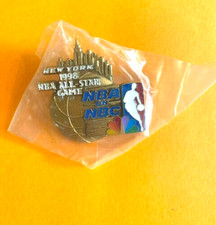 NBA ALL STAR GAME 1998 NBC PRESS MEDIA GUEST PIN MICHAEL JORDAN NEW SEALED BAG