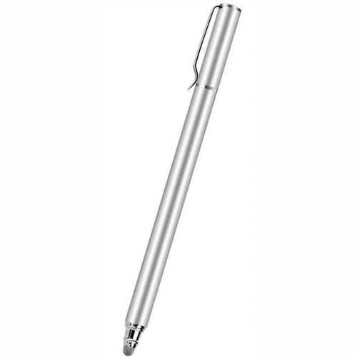 STYLUS TOUCH SCREEN PEN FIBER TIP ALUMINUM LIGHTWEIGHT SILVER COLOR for PHONES - Afbeelding 1 van 6