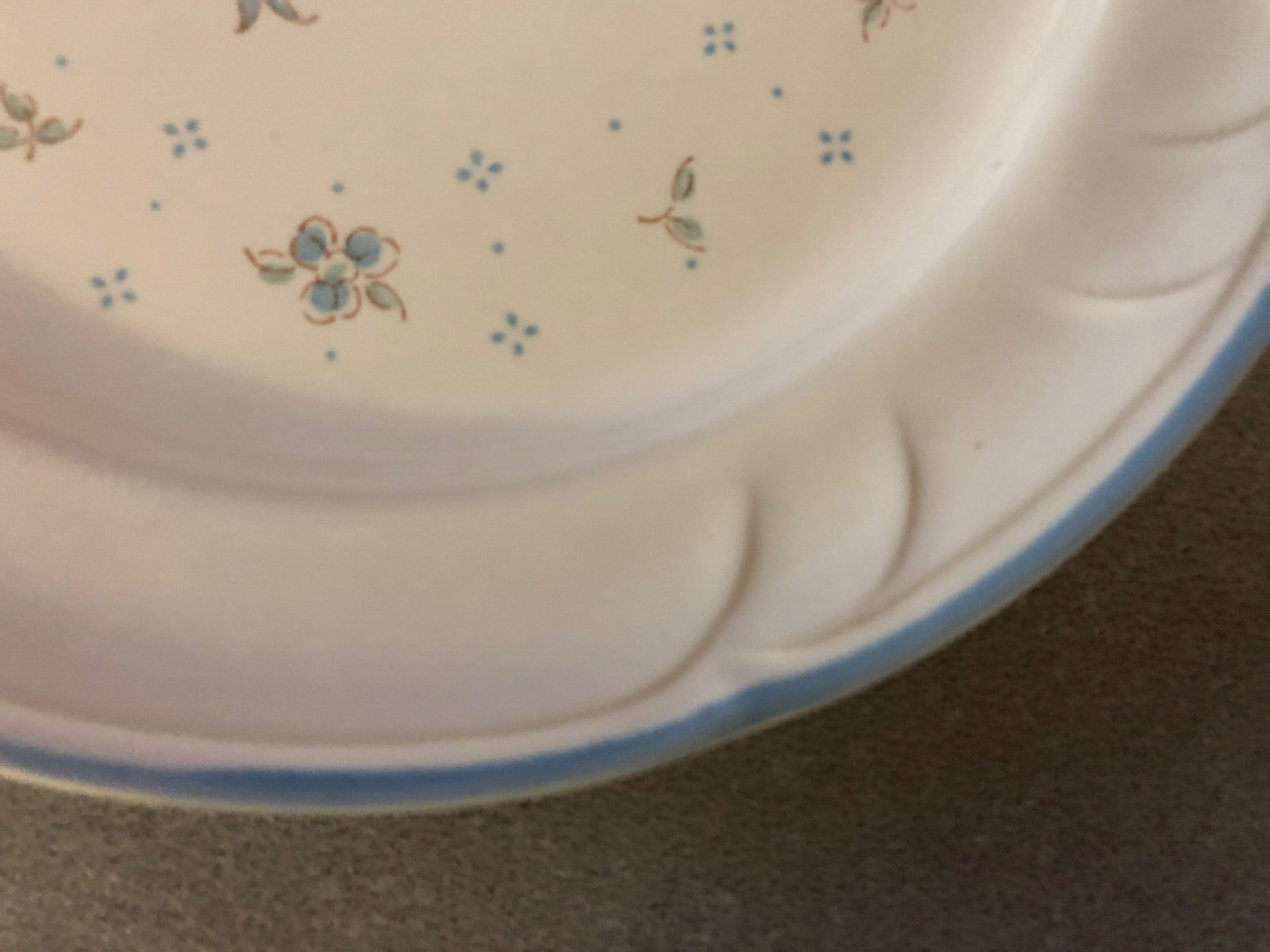 Country Basket Collection Japan Stoneware Blue Pink 8" SALAD PLATE eBay