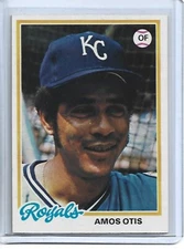 Amos Otis-Kansas City Royals-1978 Topps Baseball Card #490
