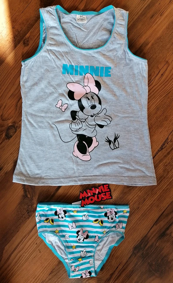 2 tlg. Unterwäsche Set Disney Minnie Maus Gr. 104-110, 116-122, 128-134 - Bild 1 von 2