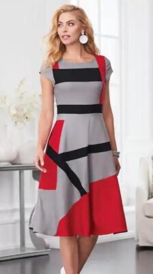 red cocktail dress size 16