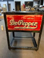 Dr Pepper Junior Glascock Ice Box Cooler Extremely Rare!