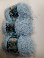 YARN Patons Silverlash Blue Brilliance 81128, Lot 3 SKEINS New