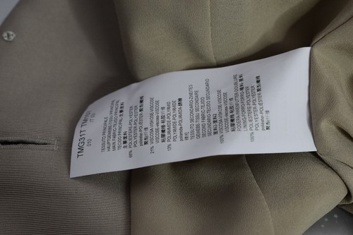 Armani Size 6 Blazer Striped Textured 1 Button Jacket Career 3/4 Sleeve Italy - Picture 11 of 12