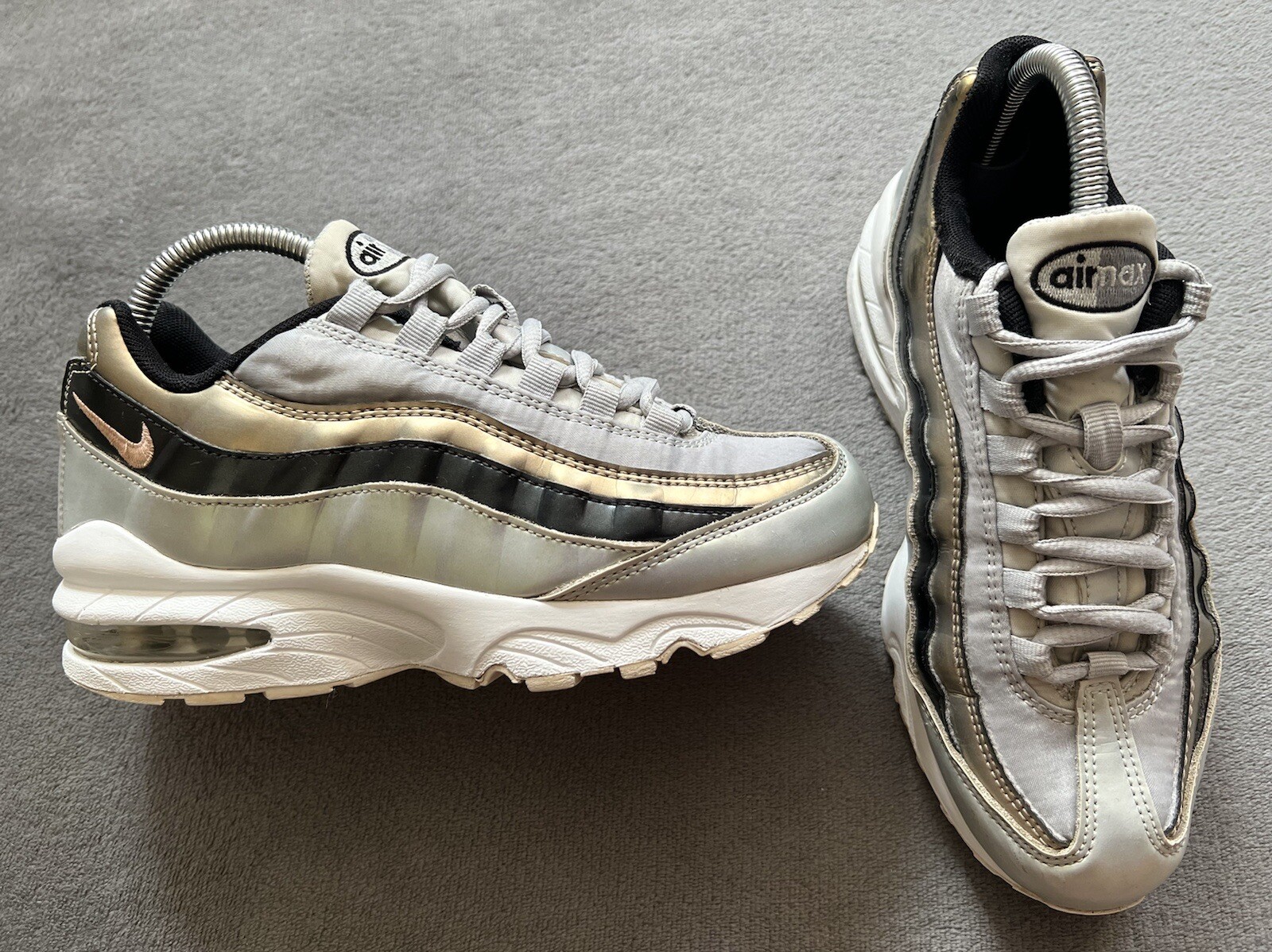 Genuine Authentic Rare Nike Air Max 95 SE GS Metallic Red Bronze Size UK 4.5