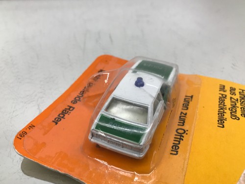 EURASIA TOYS 691 AUDI 100 POLIZEI POLICE -WHITE 3inch- GOOD IN BLISTERCARD - 434 - Imagen 7 de 7
