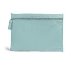 Burano Cosmetic Bag Vegan Leather Flat Zipper Pouch Capri Blue Make Up Bag New — photo 1