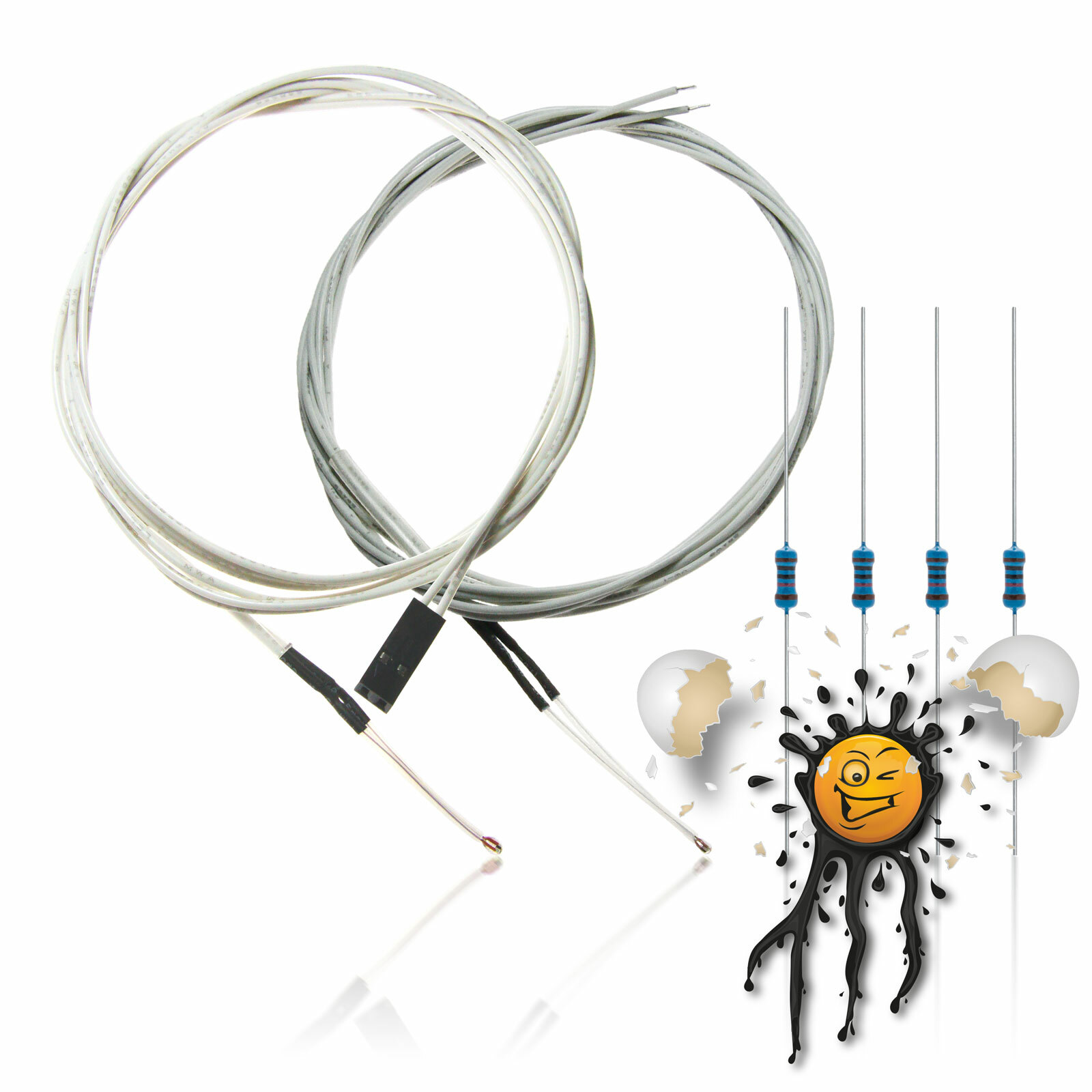 3 Stück 100k Ohm Thermistor NTC-MF52AT-104 3950 Temperature 1/% Thermostat Sensor