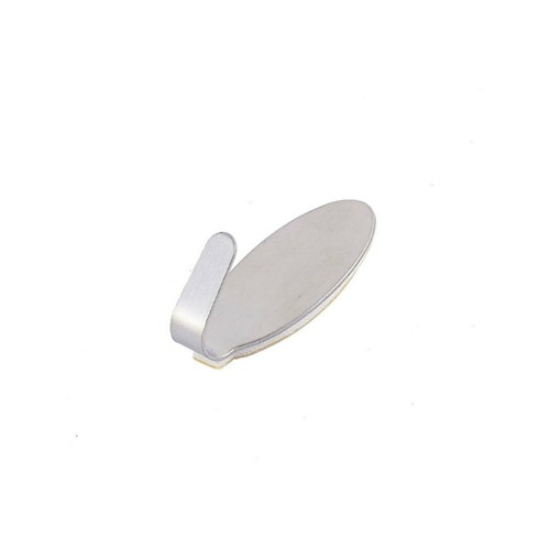 Self-Adhesive Kitchen Bathroom Wall Door Stainless Steel Sticky Hook Hanger - Picture 3 of 4