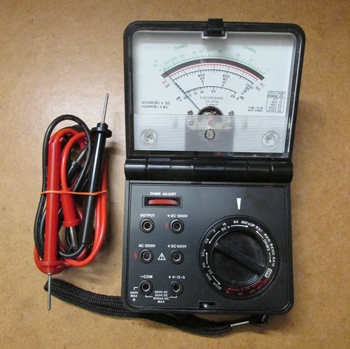 Micronta 21-211A Multimeter Multitester with Leads