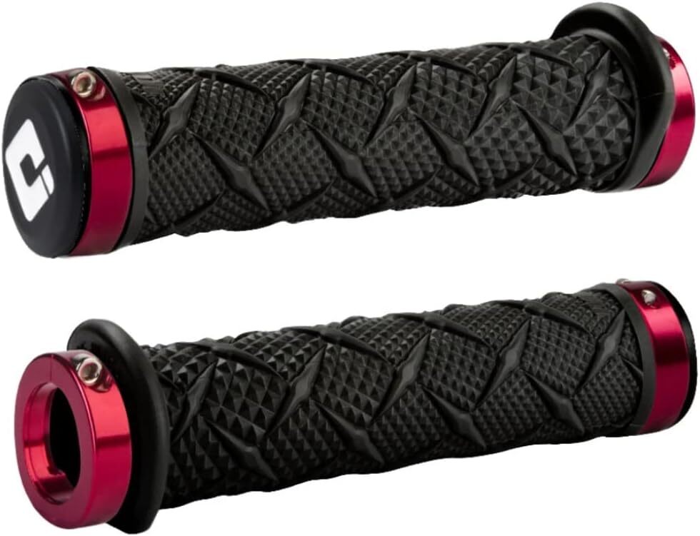 ODI X-Treme Lock-On ATV Hand Grips - Black/Red Clamps/Size