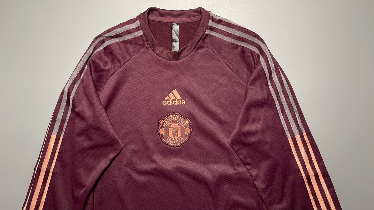 MAN UNITED ADIDAS 2020/2021 FOOTBALL TRAINING TRAVEL SWEATSHIRT